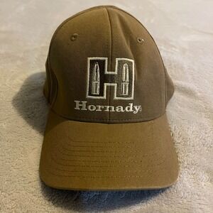 Hornady Embroidered Logo Baseball Cap Brown Men Adjustable Streetwear Hat Gym